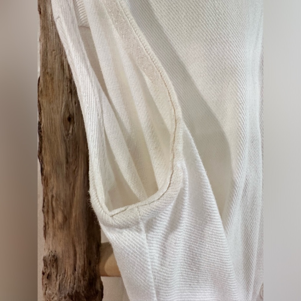 Who What Wear x Target Denim Sleeveless Button Down Dress White Size Small - Picture 7 of 8